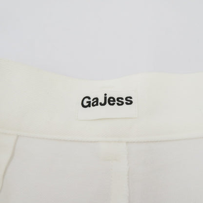 【中古】 Gajess WIDE TACK PANTS デニムパンツ GJ-23SS-PT03 ホワイト サイズ：38【瀬戸大橋店】