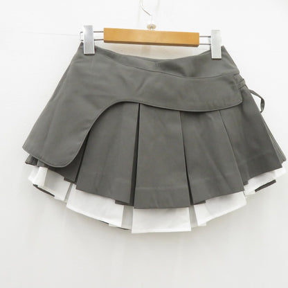 【中古】Darich | ダーリッチ ダブルレイヤードプリーツミニスカート ミニスカート 112612028 グレー サイズ：M【瀬戸大橋店】