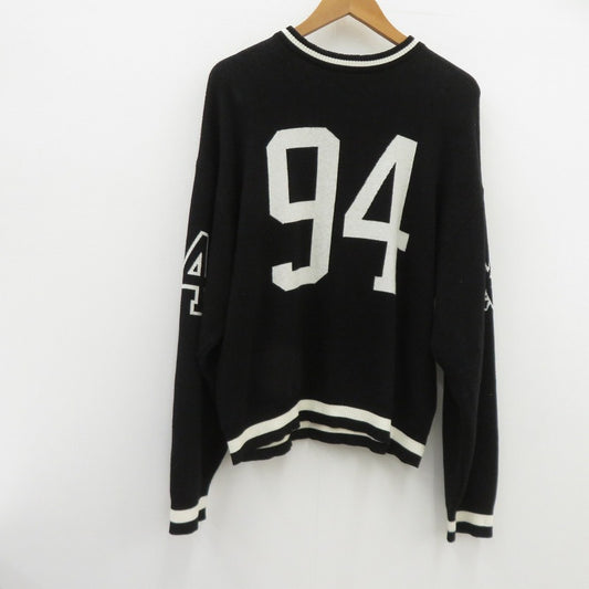 【中古】X-girl | エックスガール NUMBERING JACQUARD ニット 105254015005 ブラック サイズ：FreeSize【瀬戸大橋店】