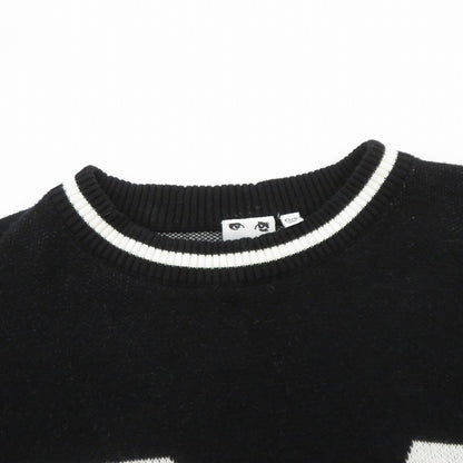 【中古】X-girl | エックスガール NUMBERING JACQUARD ニット 105254015005 ブラック サイズ：FreeSize【瀬戸大橋店】