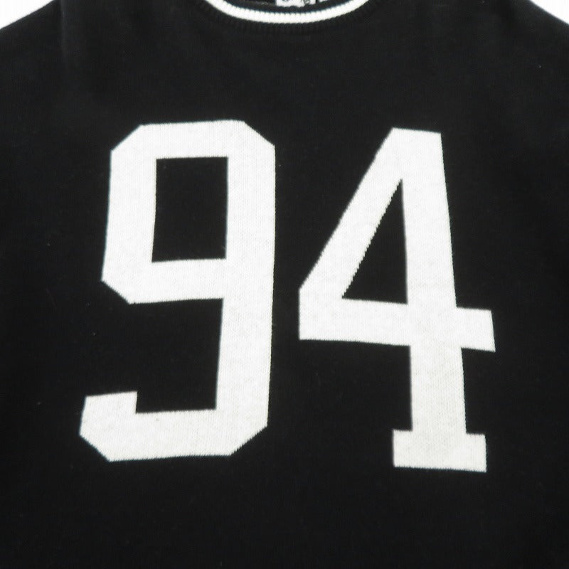 【中古】X-girl | エックスガール NUMBERING JACQUARD ニット 105254015005 ブラック サイズ：FreeSize【瀬戸大橋店】