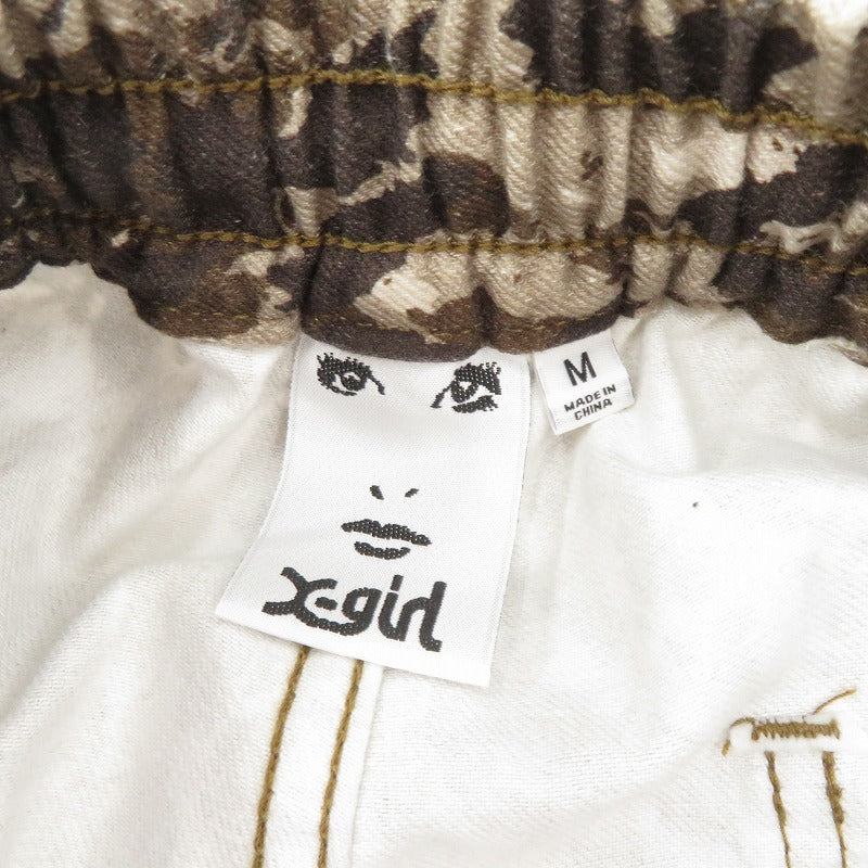 【中古】X-girl | エックスガール WASHED 2WAY WIDE LEG CARGO PANTS カモ カーゴパンツ 105253031001 マルチカラー サイズ：M【瀬戸大橋店】