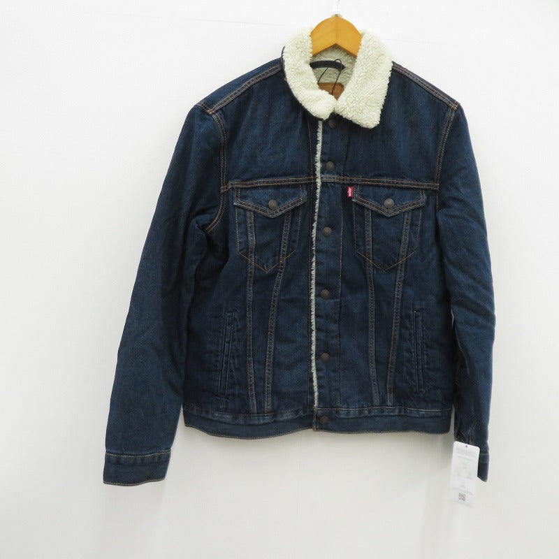 【中古】Levi's | リーバイス SHERPA TRUCKER デニム ボアジャケット その他アウター PC9-16365-0105 ブルー サイズ：M【瀬戸大橋店】