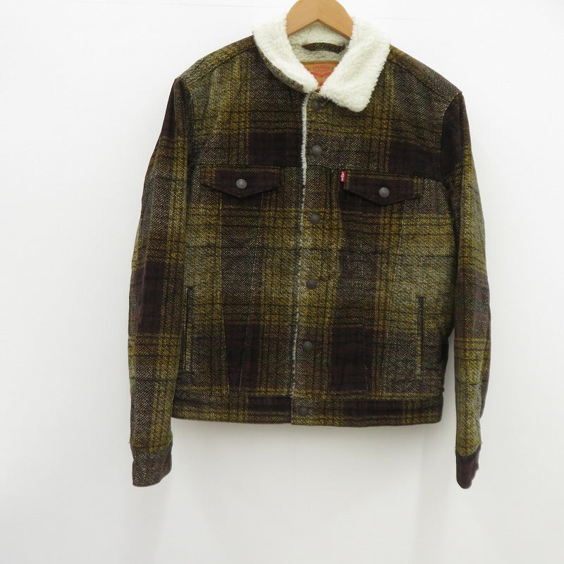 【中古】Levi's | リーバイス コーデュロイチェックシェルパトラッカージャケット その他アウター PC9-16365-0168 イエロー サイズ：M【瀬戸大橋店】