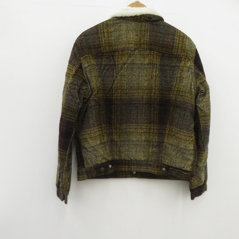 【中古】Levi's | リーバイス コーデュロイチェックシェルパトラッカージャケット その他アウター PC9-16365-0168 イエロー サイズ：M【瀬戸大橋店】