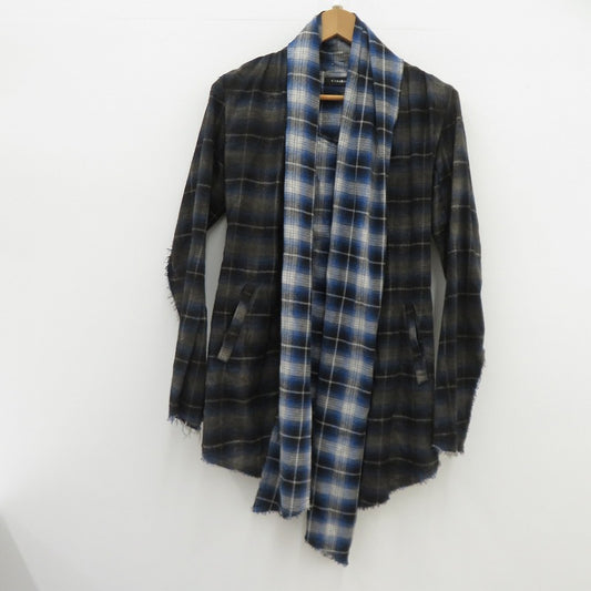 CIVARIZE | シヴァーライズ チェック柄 長袖シャツ CV12‐H01 ブルー サイズ：44【瀬戸大橋店】