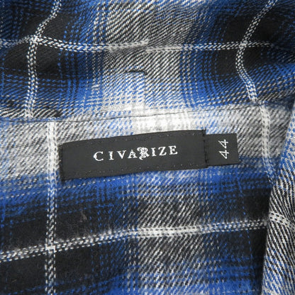 CIVARIZE | シヴァーライズ チェック柄 長袖シャツ CV12‐H01 ブルー サイズ：44【瀬戸大橋店】