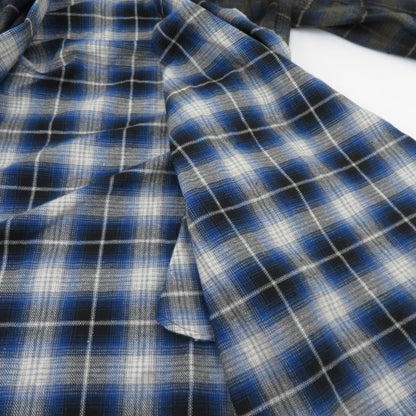 CIVARIZE | シヴァーライズ チェック柄 長袖シャツ CV12‐H01 ブルー サイズ：44【瀬戸大橋店】