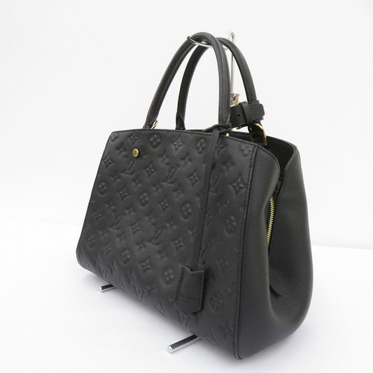 LOUIS VUITTON | ルイ・ヴィトン モンテーニュ MM ハンドバッグ M41048 モノグラム アンプラント ブラック【瀬戸大橋店】