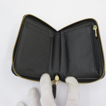 COACH | コーチ フローラル リベット スモール ジップアラウンドウォレット 二つ折り財布 G1877-F39125 クロスグレインレザー ブラック【瀬戸大橋店】