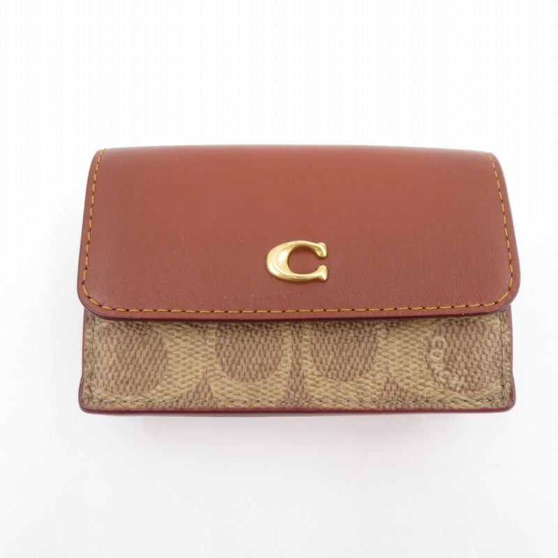 COACH | コーチ ミニ トライフォールド ウォレット 三つ折り財布 D2380-CM438 ブラウン【瀬戸大橋店】