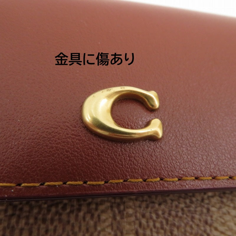 COACH | コーチ ミニ トライフォールド ウォレット 三つ折り財布 D2380-CM438 ブラウン【瀬戸大橋店】