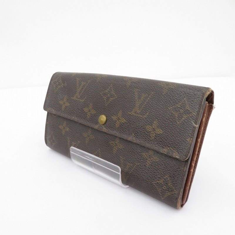LOUIS VUITTON | ルイ・ヴィトン ポシェット・ポルト モネ クレディ 長財布 M61726 モノグラム ブラウン【瀬戸大橋店】