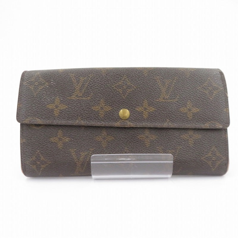 LOUIS VUITTON | ルイ・ヴィトン ポシェット・ポルト モネ クレディ 長財布 M61726 モノグラム ブラウン【瀬戸大橋店】
