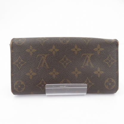 LOUIS VUITTON | ルイ・ヴィトン ポシェット・ポルト モネ クレディ 長財布 M61726 モノグラム ブラウン【瀬戸大橋店】