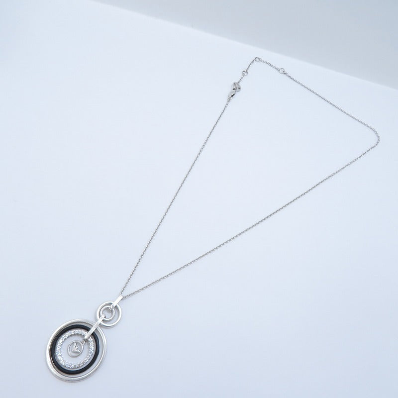 Emporio Armani | エンポリオ・アルマーニ ダブルサークル ラインストーン イーグル ネックレス EG2735040 シルバー【瀬戸大橋店】