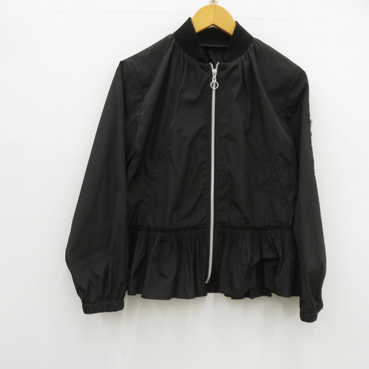 SCOTCLUB フロントジップ ジャケット ブルゾン サイズ:9号 ブラック【瀬戸大橋店】