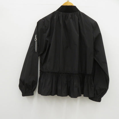 SCOTCLUB フロントジップ ジャケット ブルゾン サイズ:9号 ブラック【瀬戸大橋店】