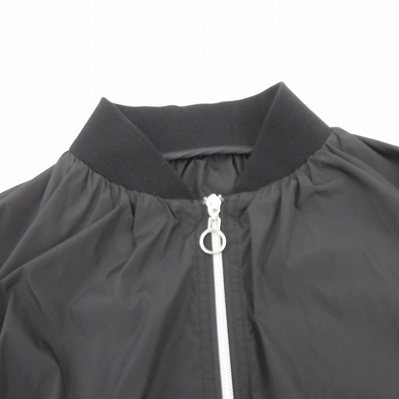 SCOTCLUB フロントジップ ジャケット ブルゾン サイズ:9号 ブラック【瀬戸大橋店】