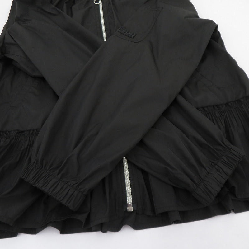 SCOTCLUB フロントジップ ジャケット ブルゾン サイズ:9号 ブラック【瀬戸大橋店】
