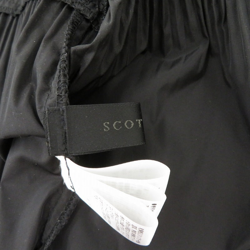 SCOTCLUB フロントジップ ジャケット ブルゾン サイズ:9号 ブラック【瀬戸大橋店】