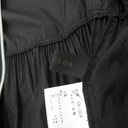 SCOTCLUB フロントジップ ジャケット ブルゾン サイズ:9号 ブラック【瀬戸大橋店】