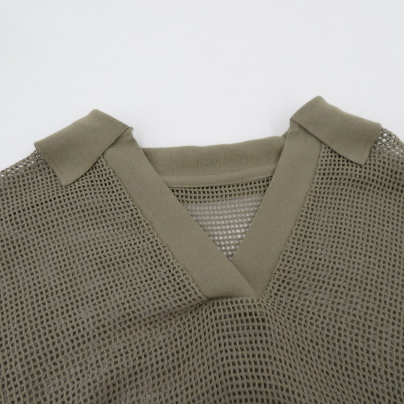 IENA SLOBE | イエナ スローブ メッシュスキッパープルオーバー その他トップス 25-070-912-4050-1-0 カーキ サイズ：FreeSize【瀬戸大橋店】