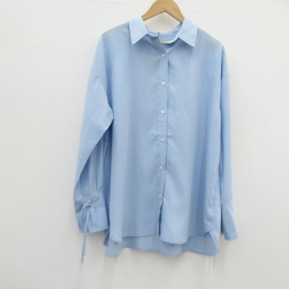JEANASiS | ジーナシス 2WAYカフスシルキーSH 長袖シャツ ブルー サイズ：FreeSize【瀬戸大橋店】