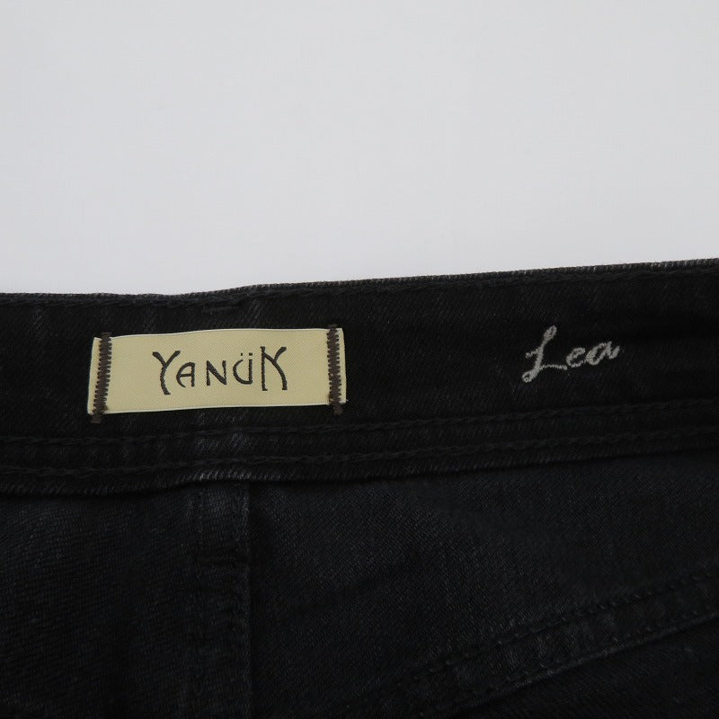 YANUK | ヤヌーク ボーイズストレート LEA デニムパンツ 57132239 サイズ:23 ブラック【瀬戸大橋店】