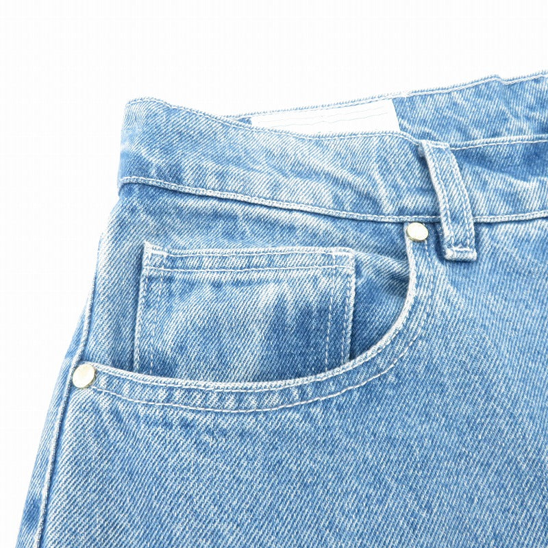 CASABLANCA | カサブランカ STONE WASH DENIM EMBROIDERED MOTIF JEAN デニムパンツ MPS24-TR-002-02 ライトブルー サイズ：30【瀬戸大橋店】
