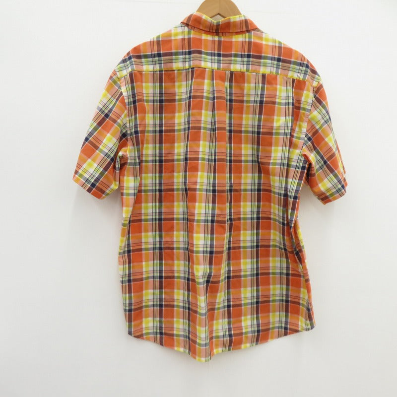 STUSSY | ステューシー OLD STUSSY/半袖チェックシャツ 半袖シャツ オレンジ サイズ：XL【瀬戸大橋店】