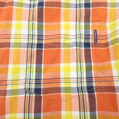 STUSSY | ステューシー OLD STUSSY/半袖チェックシャツ 半袖シャツ オレンジ サイズ：XL【瀬戸大橋店】