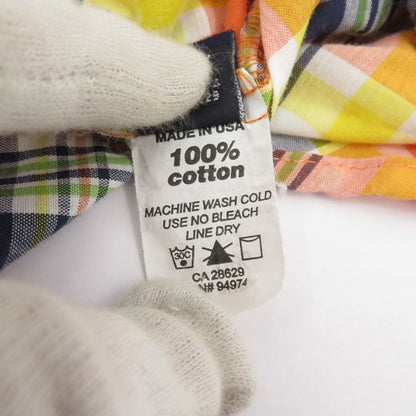STUSSY | ステューシー OLD STUSSY/半袖チェックシャツ 半袖シャツ オレンジ サイズ：XL【瀬戸大橋店】