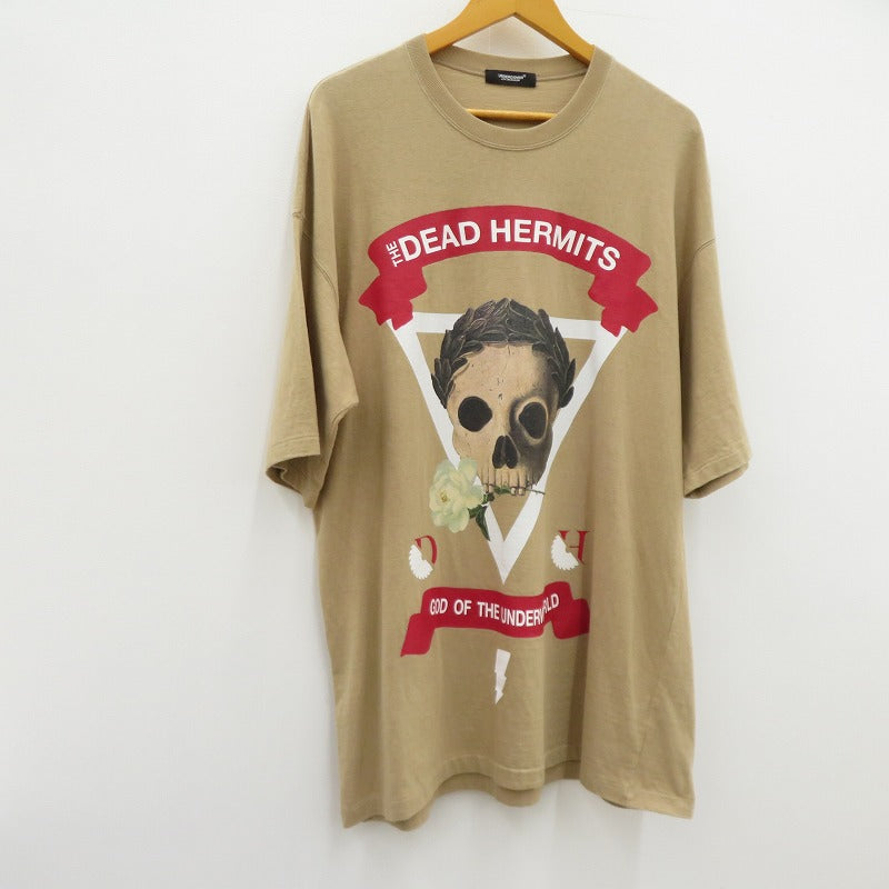 UNDERCOVER | アンダーカバー BIGTEE DEAD HERMITS 半袖Ｔシャツ UCW4893-3 ベージュ サイズ：2【瀬戸大橋店】