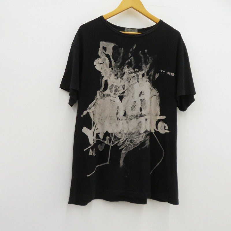 Yohji Yamamoto | ヨウジヤマモト 半袖Ｔシャツ HW-T17-073 ブラック サイズ：3【瀬戸大橋店】