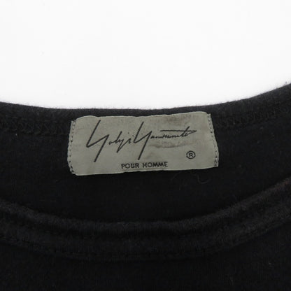Yohji Yamamoto | ヨウジヤマモト 半袖Ｔシャツ HW-T17-073 ブラック サイズ：3【瀬戸大橋店】