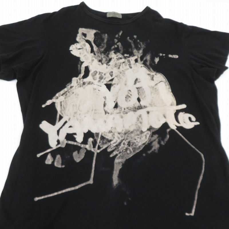 Yohji Yamamoto | ヨウジヤマモト 半袖Ｔシャツ HW-T17-073 ブラック サイズ：3【瀬戸大橋店】