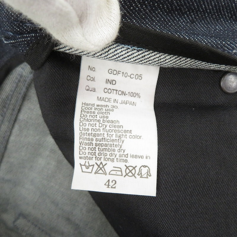 FUGA | フーガ ヘムジッパー デニムパンツ GDF10-C05 インディゴ サイズ：42【瀬戸大橋店】