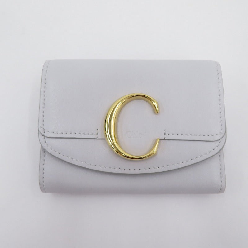 Chloe | クロエ スモール トリフォールド ウォレット 三つ折り財布 CHC19WP088 ブルー【瀬戸大橋店】