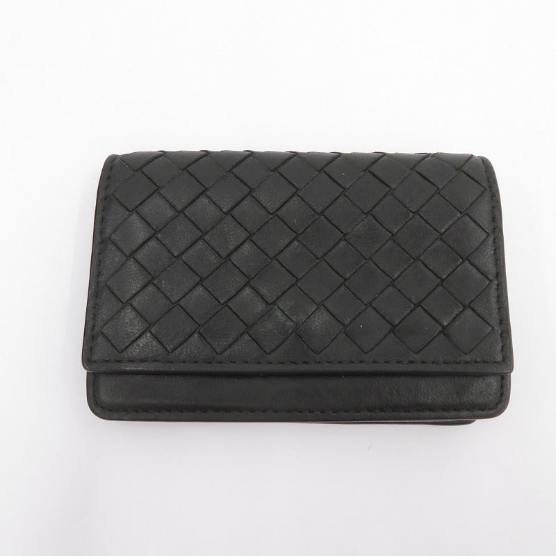 BOTTEGA VENETA | ボッテガヴェネタ イントレチャート カードケース 133945 ブラック【瀬戸大橋店】