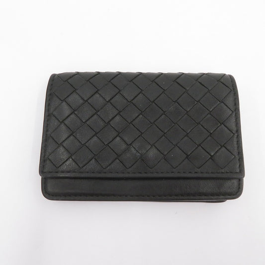 BOTTEGA VENETA | ボッテガヴェネタ イントレチャート カードケース 133945 ブラック【瀬戸大橋店】