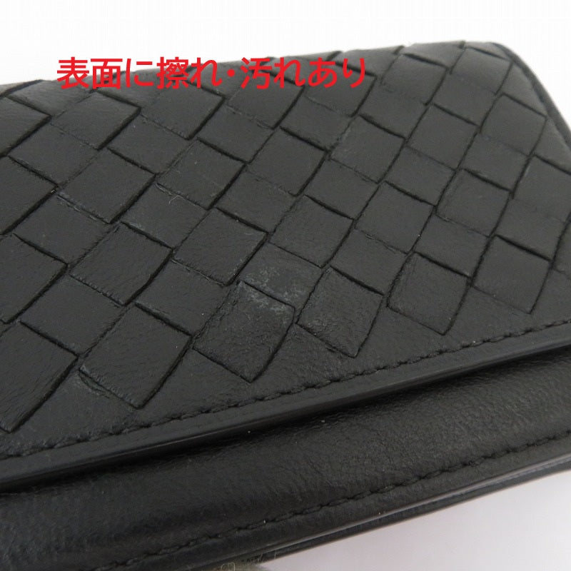 BOTTEGA VENETA | ボッテガヴェネタ イントレチャート カードケース 133945 ブラック【瀬戸大橋店】