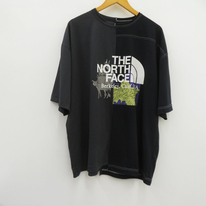 THE NORTH FACE PURPLE LABEL | ザノースフェイスパープルレーベル CRAZY H/S LOGO TEE 半袖Ｔシャツ nt3009n ブラック サイズ：XL【瀬戸大橋店】