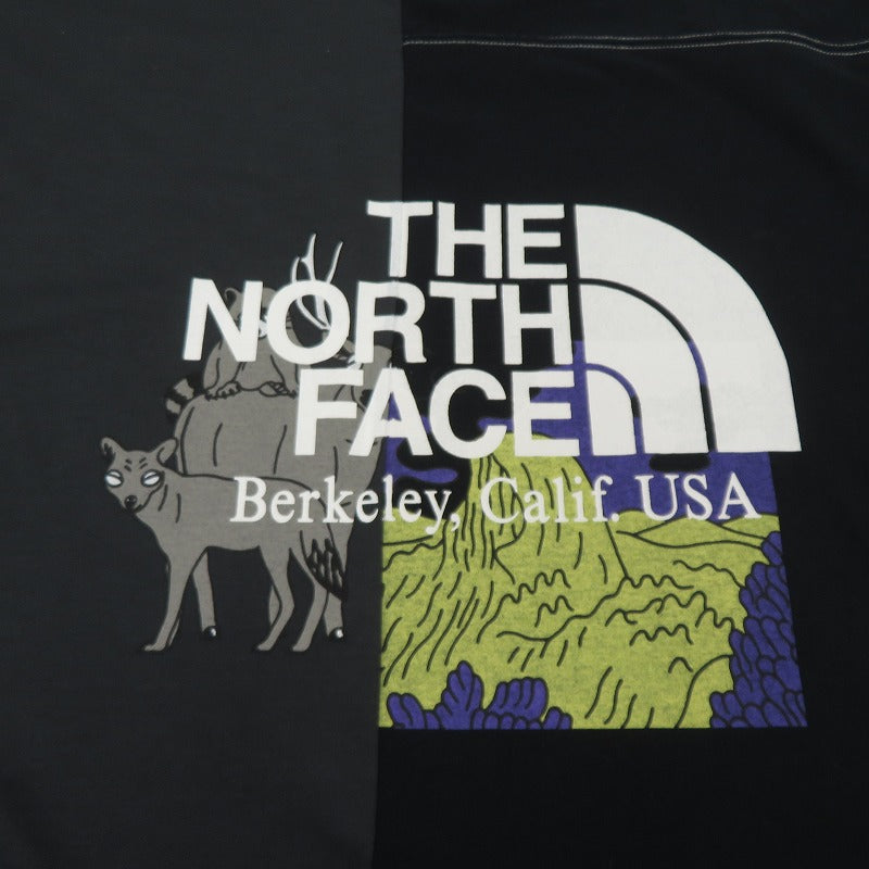 THE NORTH FACE PURPLE LABEL | ザノースフェイスパープルレーベル CRAZY H/S LOGO TEE 半袖Ｔシャツ nt3009n ブラック サイズ：XL【瀬戸大橋店】