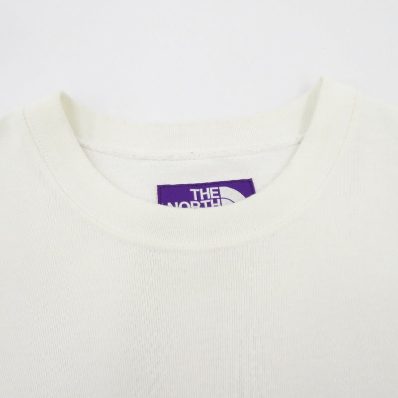 THE NORTH FACE PURPLE LABEL | ザノースフェイスパープルレーベル H/S Logo Tee 半袖Ｔシャツ nt3226n ホワイト サイズ：XL【瀬戸大橋店】