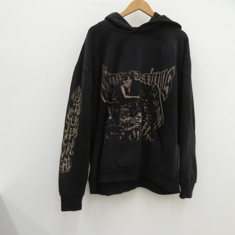TRAVIS SCOTT | トラビススコットトラヴィススコット Maximus Eagle Pullover Hoodie パーカー ブラック サイズ：XXL【瀬戸大橋店】