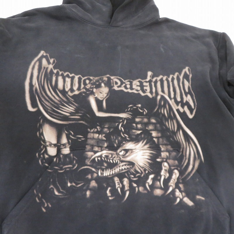 TRAVIS SCOTT | トラビススコットトラヴィススコット Maximus Eagle Pullover Hoodie パーカー ブラック サイズ：XXL【瀬戸大橋店】