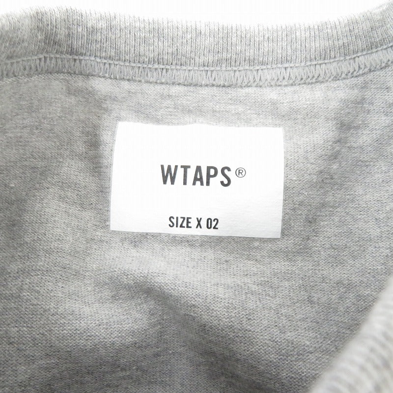 W)TAPS | ダブルタップス 半袖Ｔシャツ 261ATDT-CSM21 グレー サイズ：2【瀬戸大橋店】