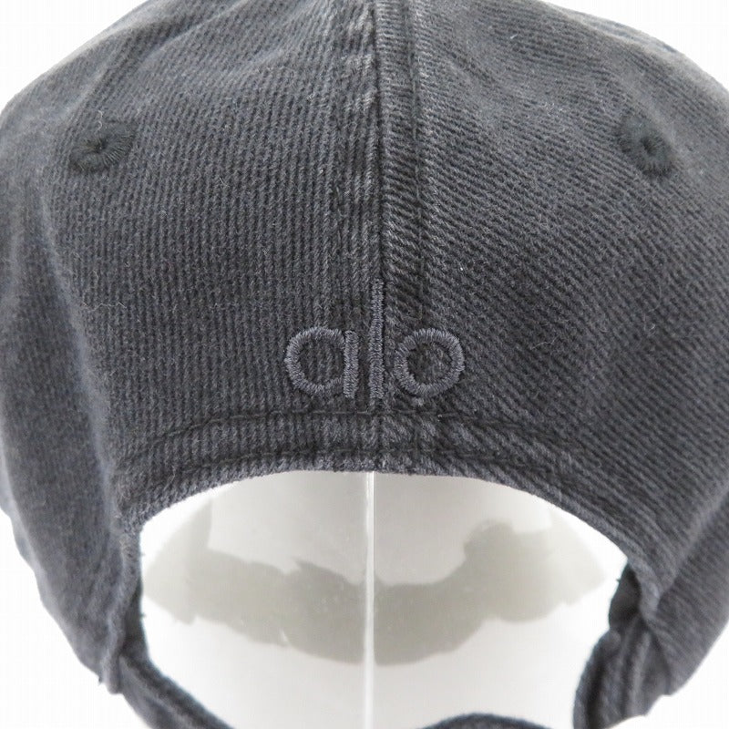 alo yoga キャップ a0497u ブラック サイズ：FreeSize【瀬戸大橋店】