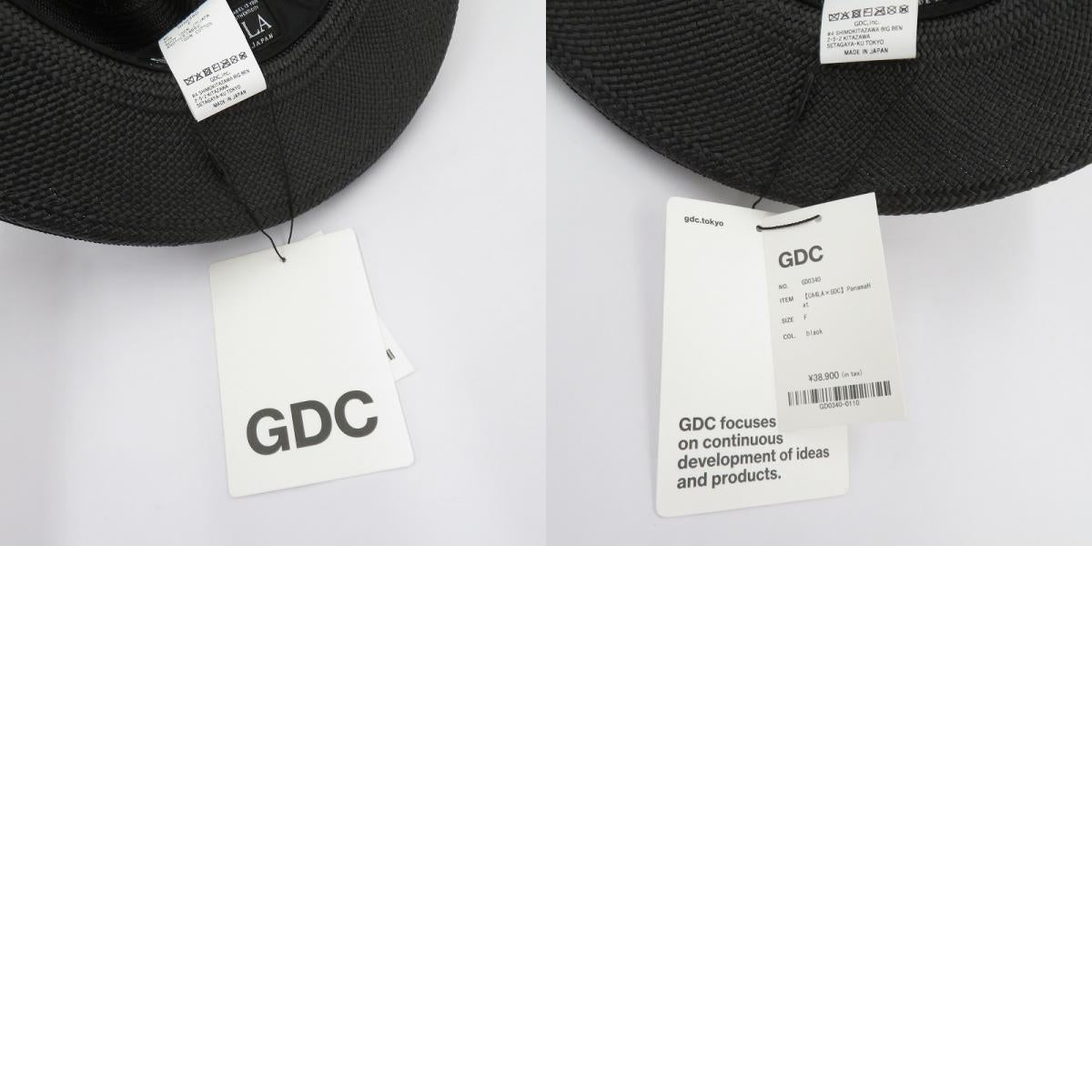 CA4LA | カシラ PanamaHat/×GDC ハット GD0340 ブラック サイズ：FreeSize【瀬戸大橋店】